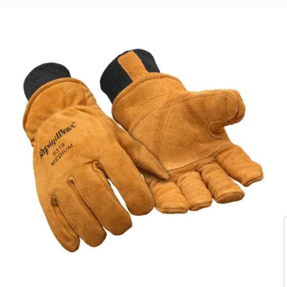 NEW! REFRIGIWEAR Insulated Cowhide Leather Glove sz medium 2 pair NWT - Picture 4 of 5